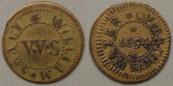 Bridgwater, William Sealy 1654 farthing